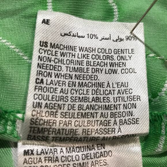 JM Collection Green Floral Textured Round Neck ¾ Sleeve Women Blouse PL - Picture 6 of 7